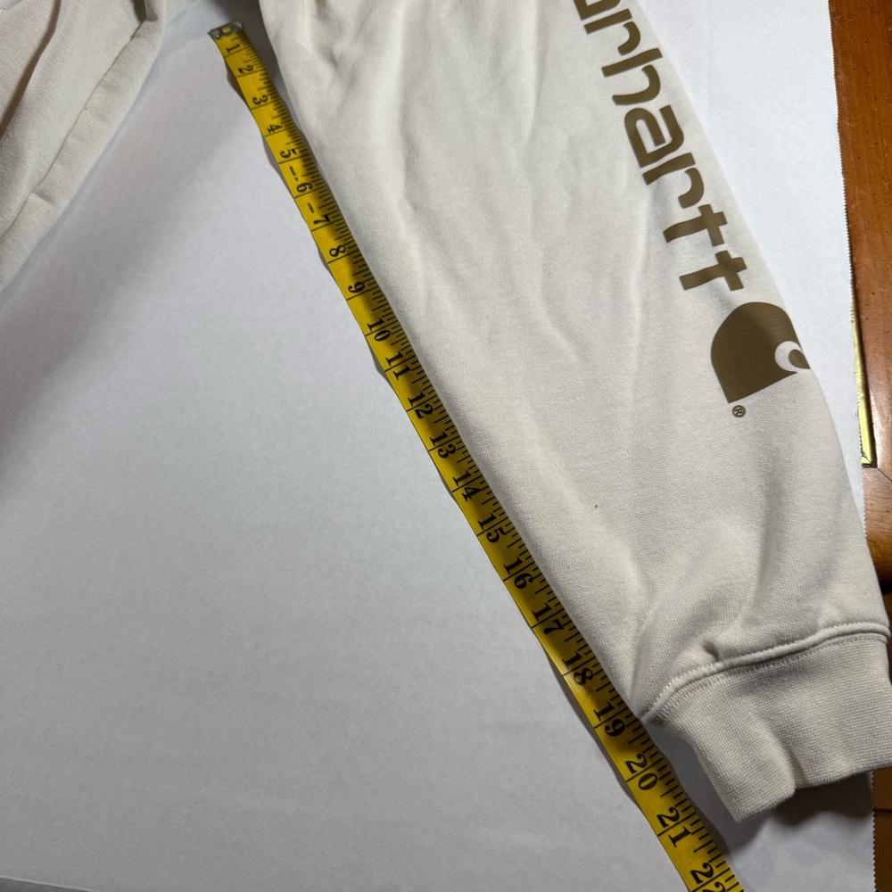 Carhartt Men's Off-White Hoodie - Picture 8 of 16